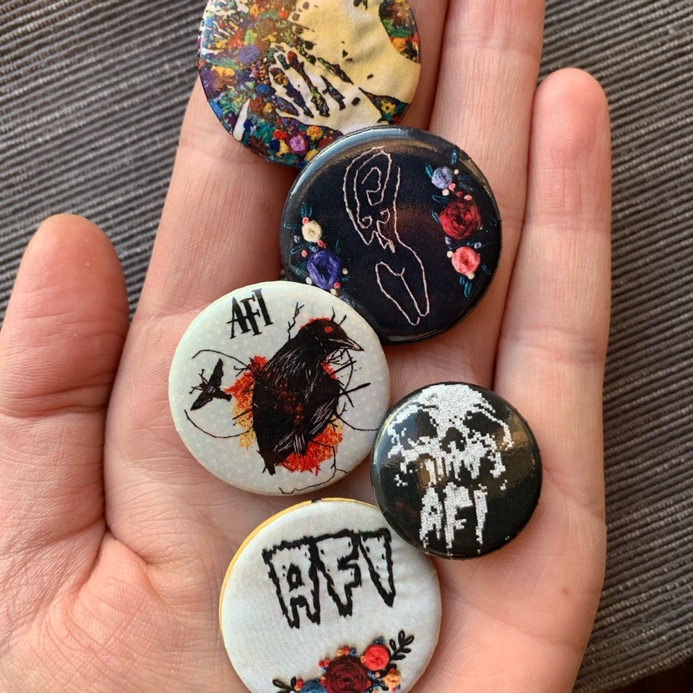 Set of AFI buttons pins! Davey Havok A Fire Inside